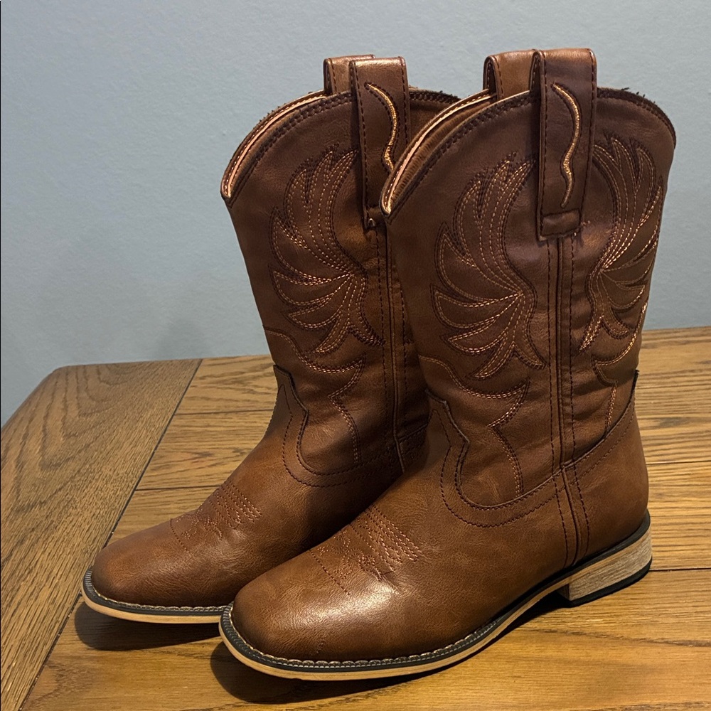 Girls Western Square Toe Boots